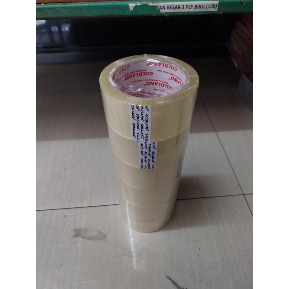 

SLOP ISI 6 - Lakban Bening Coklat 45mm x 90 Yard Goldland