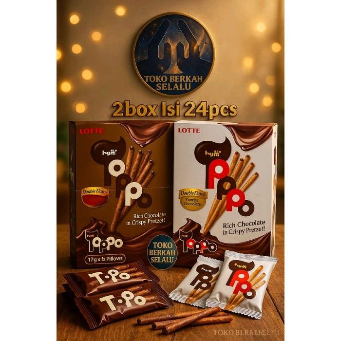 

Pilihan- Lotte Toppo Stik Coklat 2Box [24Pcs] Exp Mei 2026