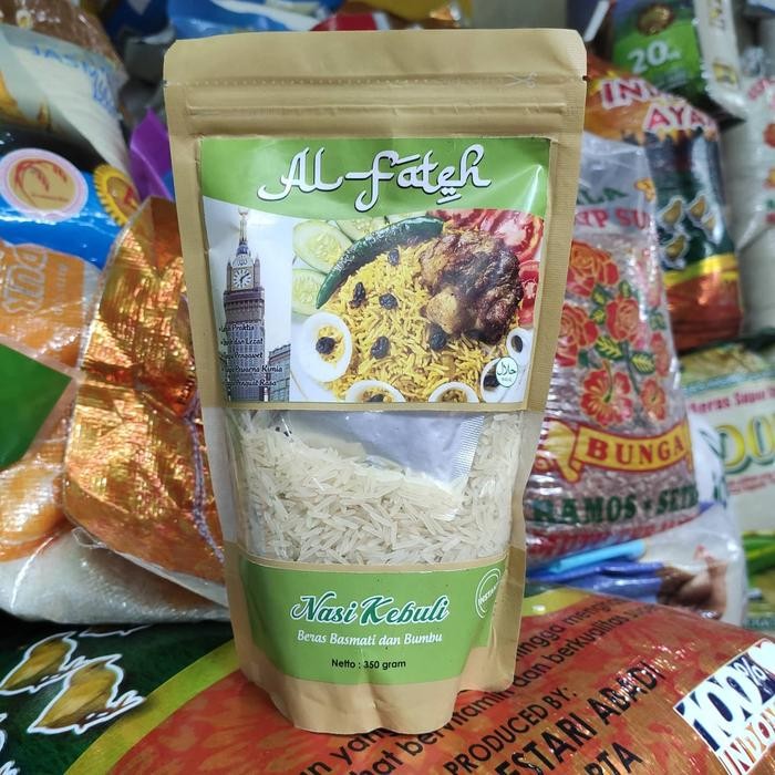 

Pilihan- Beras Kebuli Basmati Al Fateh + Bumbu 350Gr (Original 100%)
