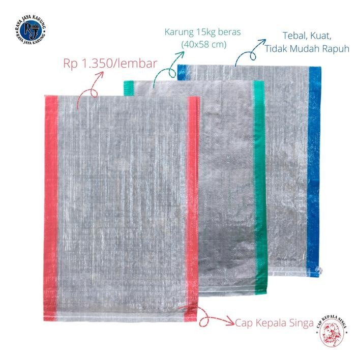 

Pilihan- Karung Beras 15Kg Transparan- 40X58 Cm - Isi 50 Lembar
