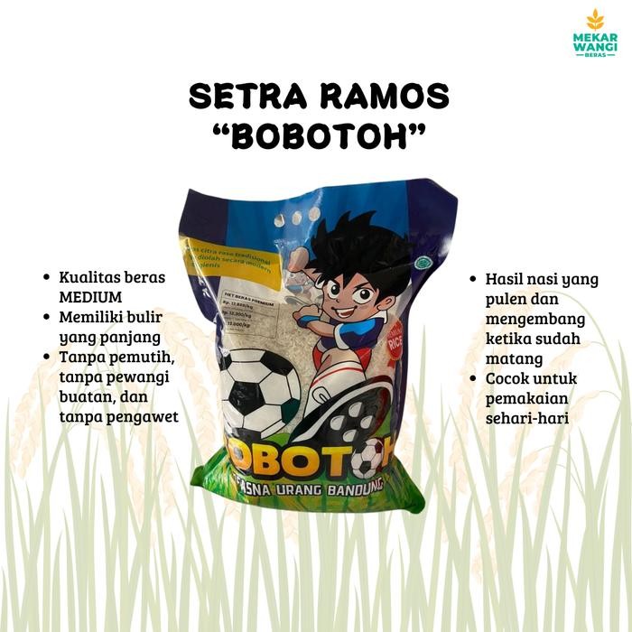 

Pilihan- Beras Setra Ramos Bobotoh 5Kg