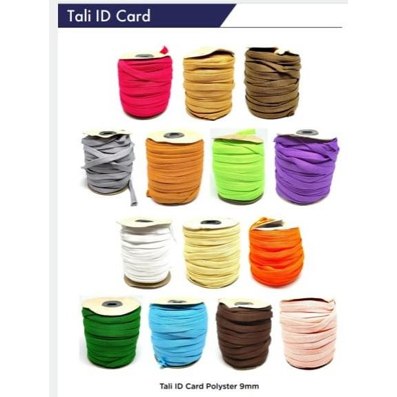 

jjm - Tali sepatu Roll Tali id card Polyster 1cm