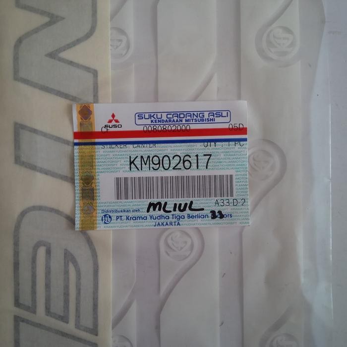 Emblem / Logo / Stiker / Sticker CANTER Mobil PS Canter Original KTB