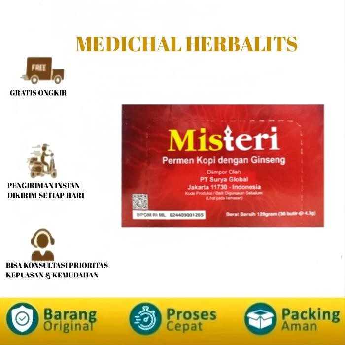 

Permen Misteri Candy 1Box - Permen Coffi Dengan Ginseng 100%Original