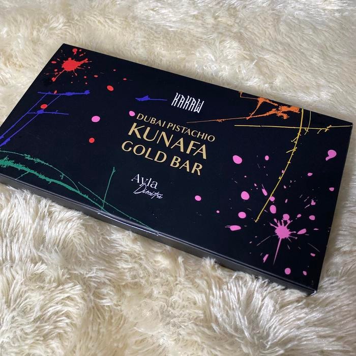 

KAKAW Dubai Chocolate Pistachio Kunafa Gold Bar