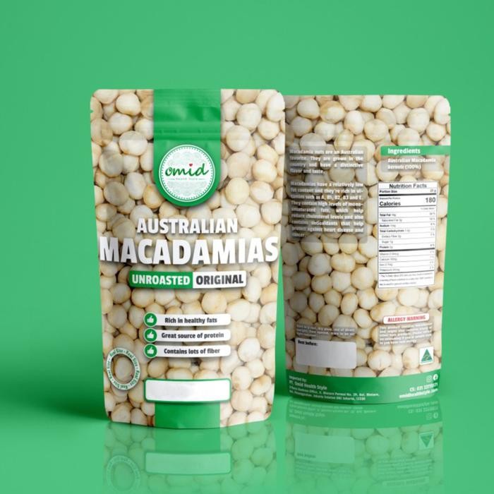 

Raw Macadamia (Kacang Macadamia Mentah) 250gr