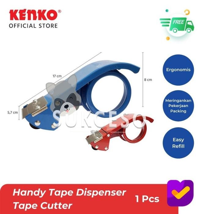 

Pilihan- Kenko Handy Tape Dispenser Tdb-2 (Besi) / Cutter Pemotong Lakban Murah