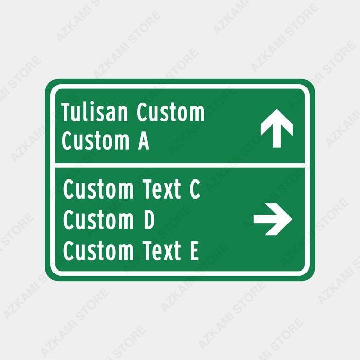 

Pilihan- Rambu Petunjuk Arah Custom 45Cm X 60Cm Plat Alumunium