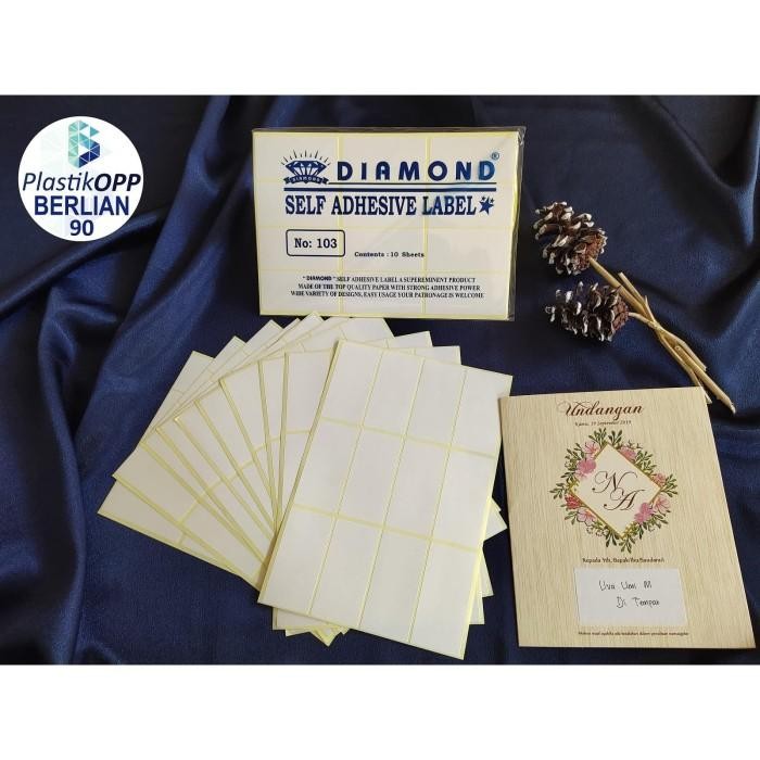 

Pilihan- Label Undangan 103 Sticker 103 Untuk Nama Undangan (Isi 25 Pack/1 Bal)