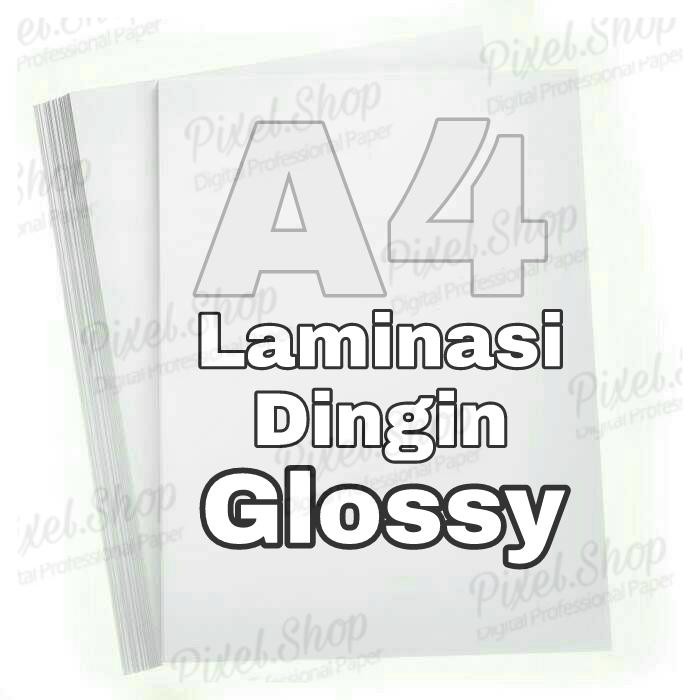 

Pilihan- Stiker Laminasi Cold Dingin Glosy A4 Polos Sticker