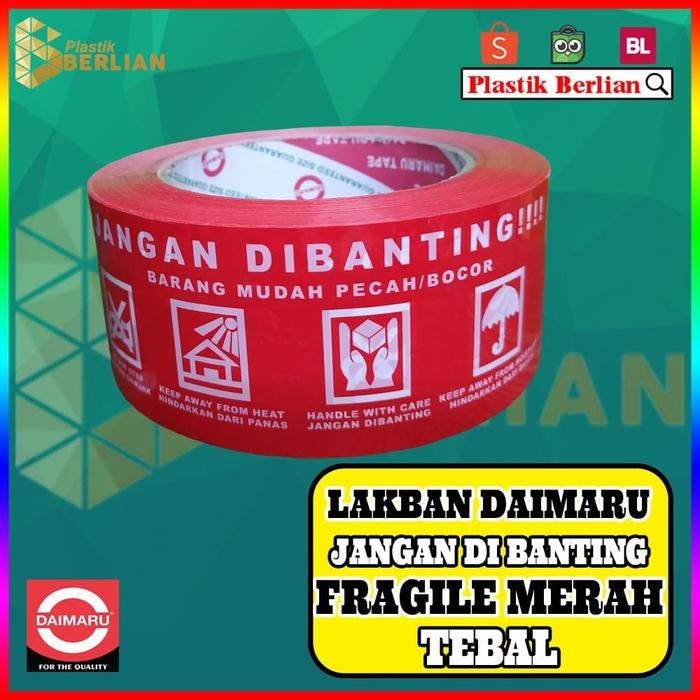 

Pilihan- Lakban Daimaru Jangan Dibanting Fragile Merah Tebal