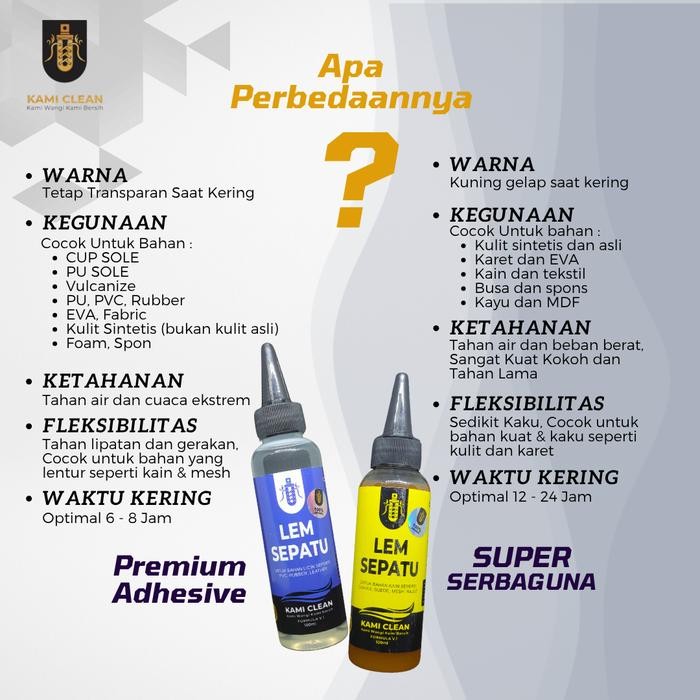 

Pilihan- Lem Sepatu Super Lengket Kuat Merekat Tidak Keras Glue Sepatu Daya Rekat Kuat & Tahan