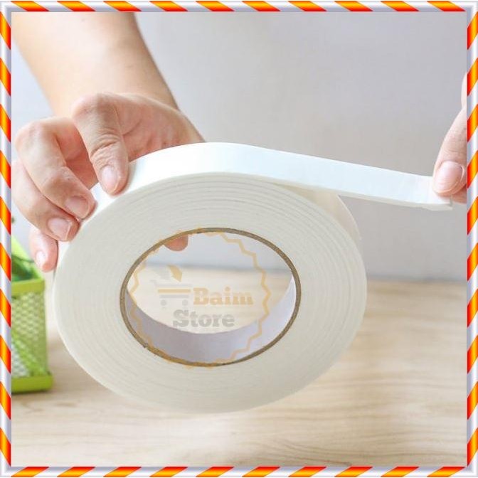 Pilihan- Double Tape Foam Tebal 5Mm Foam Double Sided Tape Adhesive Tape 5Meter