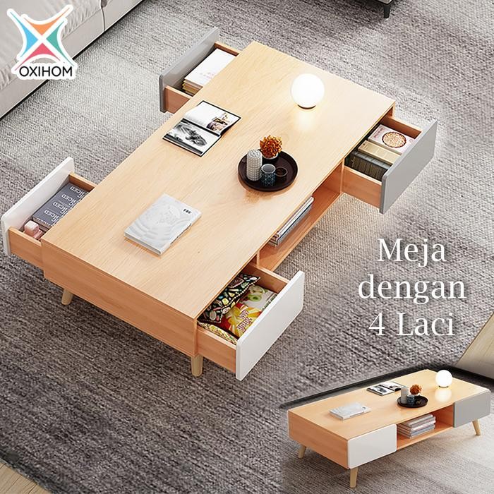 

Pilihan- Oxihom Meja Tamu Laci Meja Kopi Meja Ruang Tamu Meja Lesehan Kayu Besi Furniture Tv