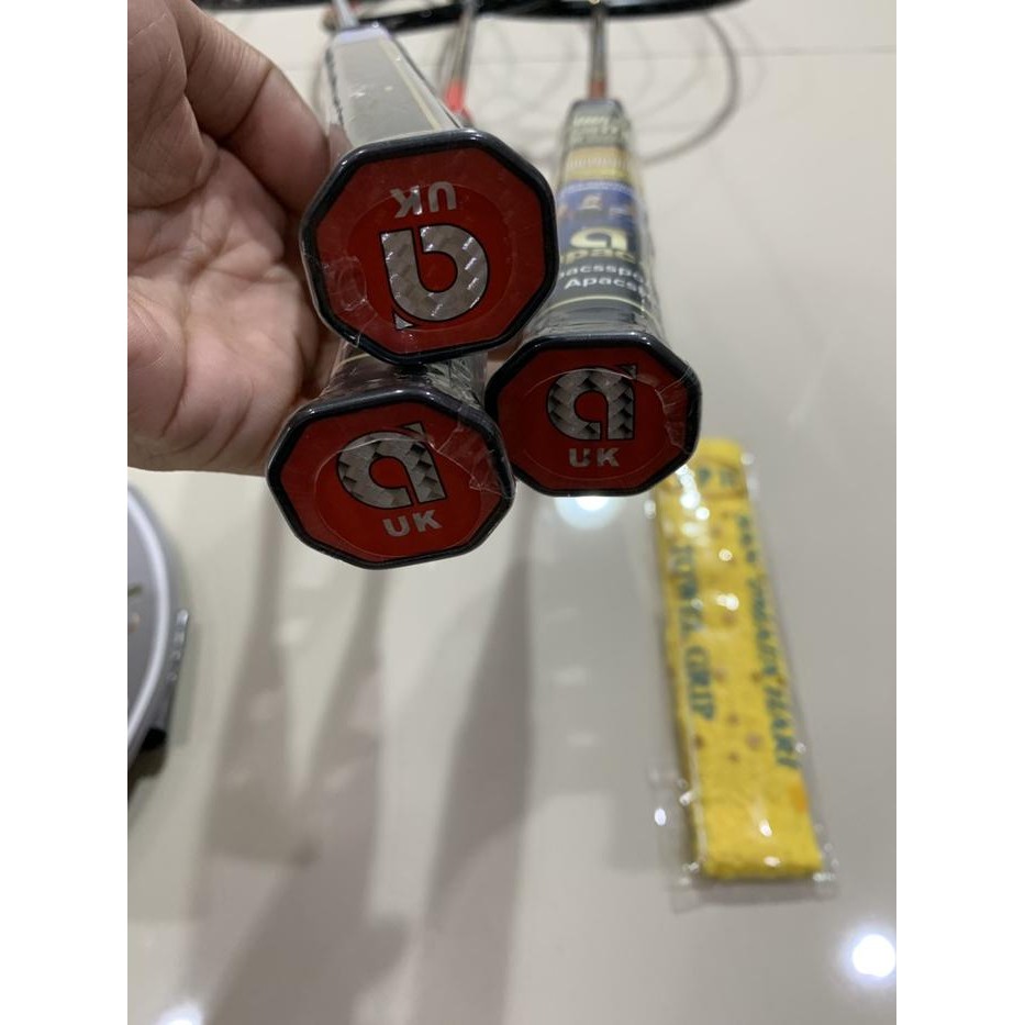 Raket Badminton New Apacs Feather Wt.55 Nanotec Kuat 35 Lbs Berat 58Gr