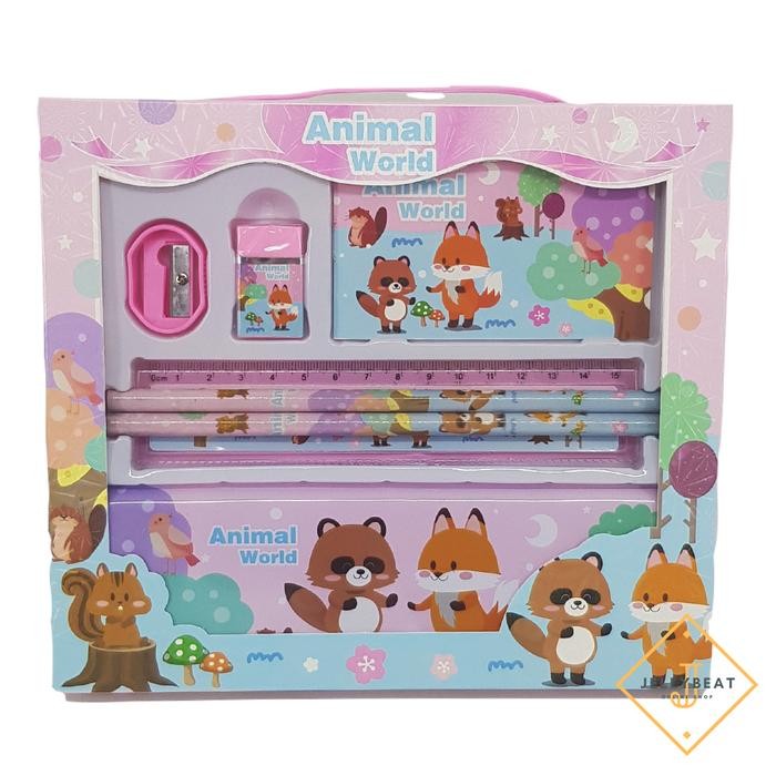 

Jual Rugi! Stationery Alat Tulis Atk Study Set - Animal