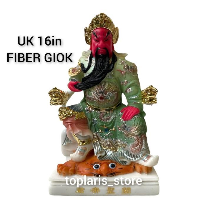 Patung Kwan Kong 16In Giok Batu 022