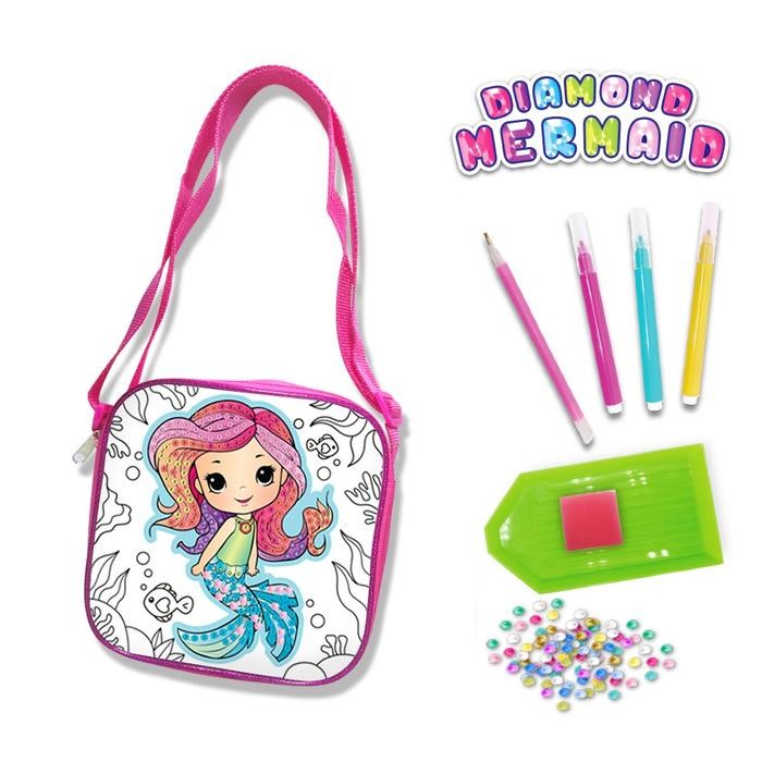 KIDDY STAR SET DIAMOND PAINTING CROSS BODY SQUARE BAG