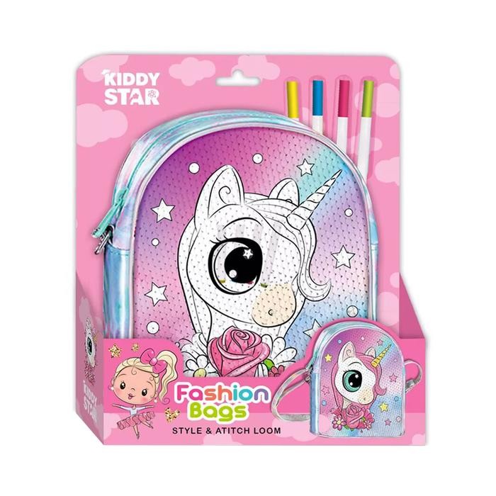 KIDDY STAR SET COLOR YOUR OWN BAG UNICORN - MIX