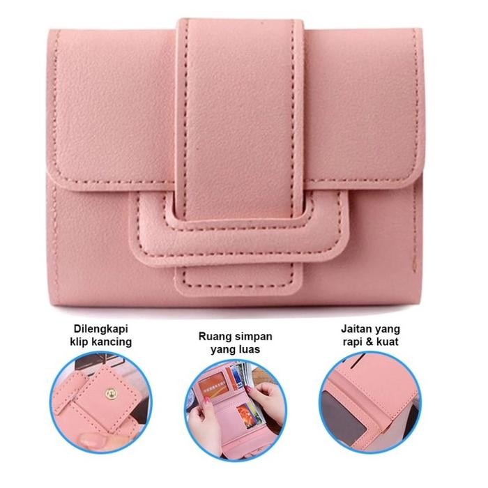 Dompet Wanita 6018 Tanpa Tali / Dompet lipat import murah / Dompet Fashion Wanita