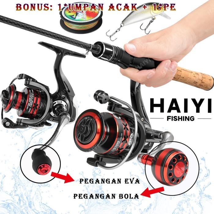 HAIYI FISHING Carbon Fiber Joran Pancing Ultralight Strong Elasticity Lure Rod Bahan Serat Karbon UL