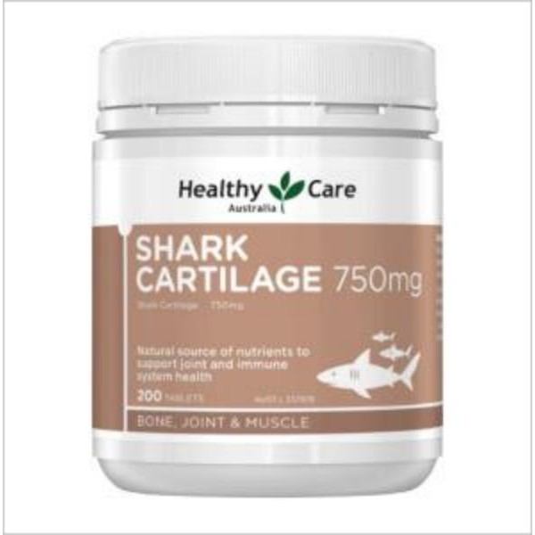Healthy Care Shark Cartilage 750 mg 200 Tablets