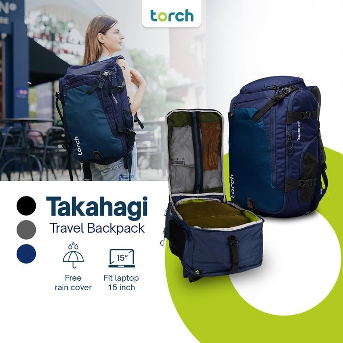 Produk Baru Torch Ransel Punggung Travelling Backpack Takahagi 40L Outdoor