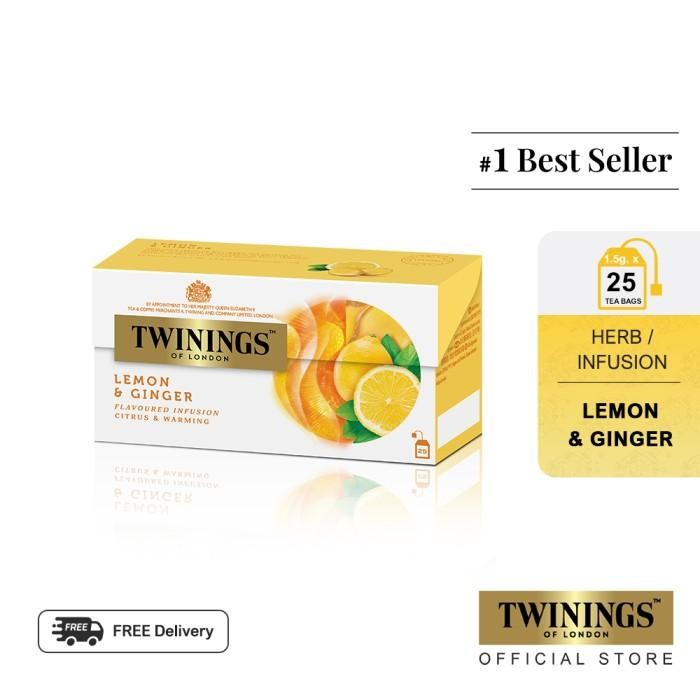 

Pilihan- Twinings Teh Celup Rasa Lemon & Ginger Tea 25X1.5Gr