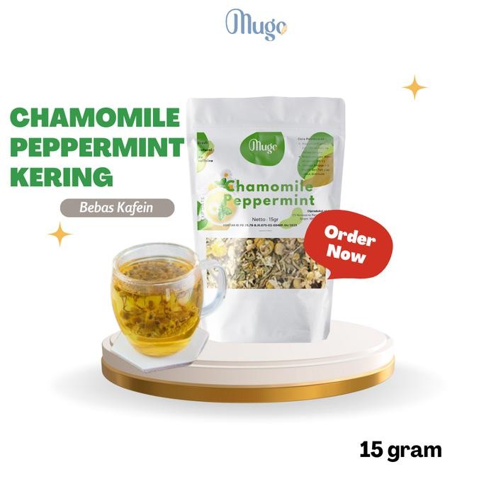 

Pilihan- Mugo, Teh Bunga Chamomile Peppermint Insomnia Dan Kaya Antioksidan 15 Gram