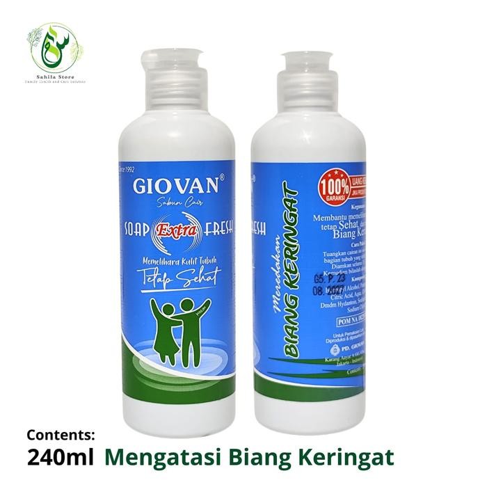 Pilihan- Sabun Mandi Cair Giovan 240Ml Sabun Cair Untuk Cacar Biang Keringat