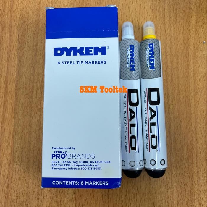 

Dykem Dalo Paint Marker Dykem Dalo Industrial Paint Marker Dykem Dalo Spidol Besi (Putih & Kuning)