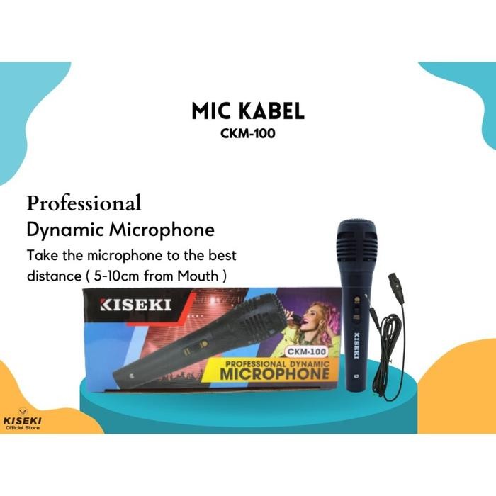 Pilihan- Kiseki Mic Kabel Ckm-100 Mic Kabel Karoke Microfon Karoke Ckm-100