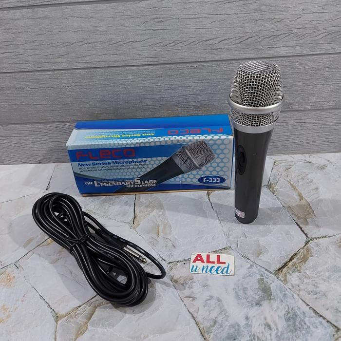 Pilihan- Mic Mik Kabel Fleco Microphone Kabel Karaoke Fleco F 333 Original