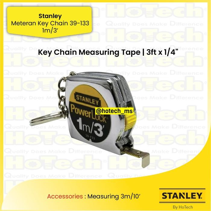 Pilihan- Stanley Stht39-133 1M/3" Powerlock Tape Power Lock Alat Ukur Meteran Stanley / 39-055