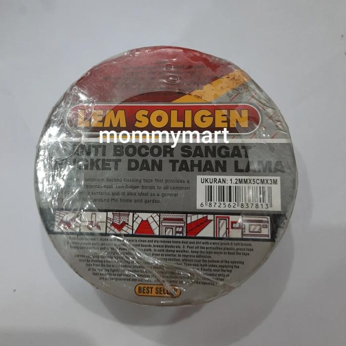 Terlaris Lem Aluminiun perekat anti Bocor asbes talang seng beton ukuran 5cmx3M SALE