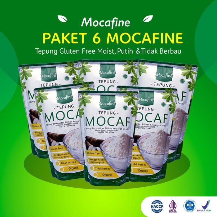 

PAKET HEMAT 6 - Mocafine Tepung Mocaf - Gluten Free - Organik - 6 pcs