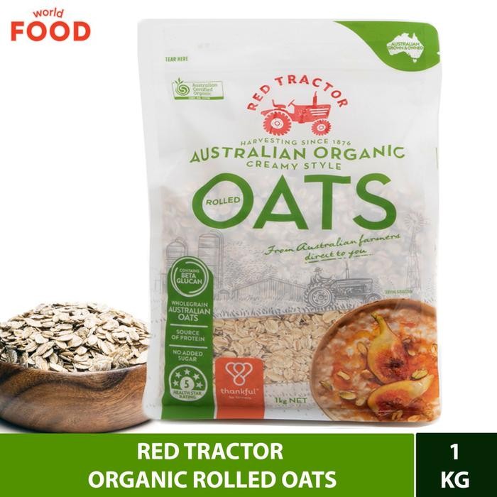 

RED TRACTOR ORGANIC ROLLED OATS 1KG