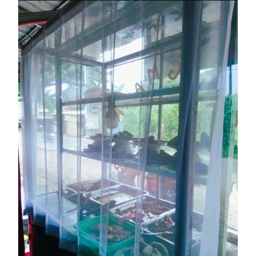 Pilihan- Gorden Vitrase Etalase Makanan Warung Makan Warteg Bahan Shipon Berkualitas Tinggi