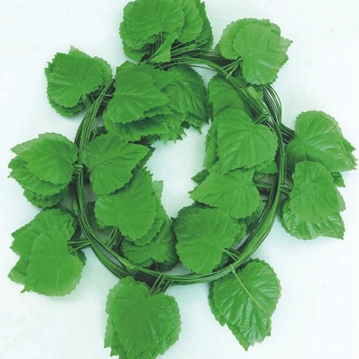 Pilihan- 12Pcs 1 Lusin Daun Ivy Ubi Jalar Merambat Rambat Hiasan / Daun Plastik Hias Artificial