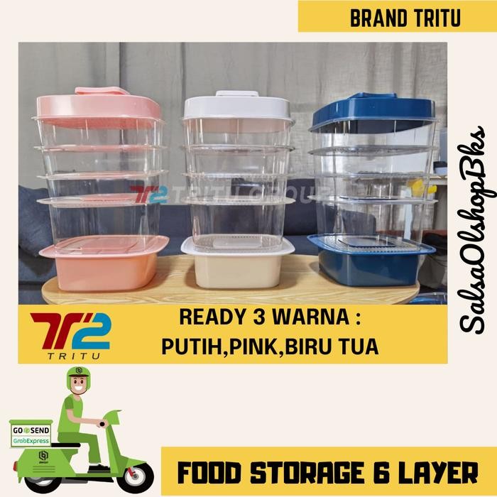 Food Warm Multilayer 6 Susun Food Storage 6 Layer Tudung Saji Susun