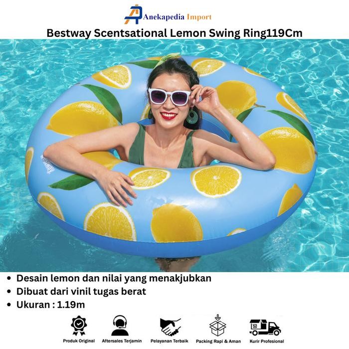 Bestway 36229 - Bestway Lemon Swim Ring - Pelampung Model Lemon - Pelampung - Pelampung Renang -