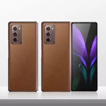 Case Samsung Galaxy Fold 2 Fold2 Leather Dermal (Front Back Casing)