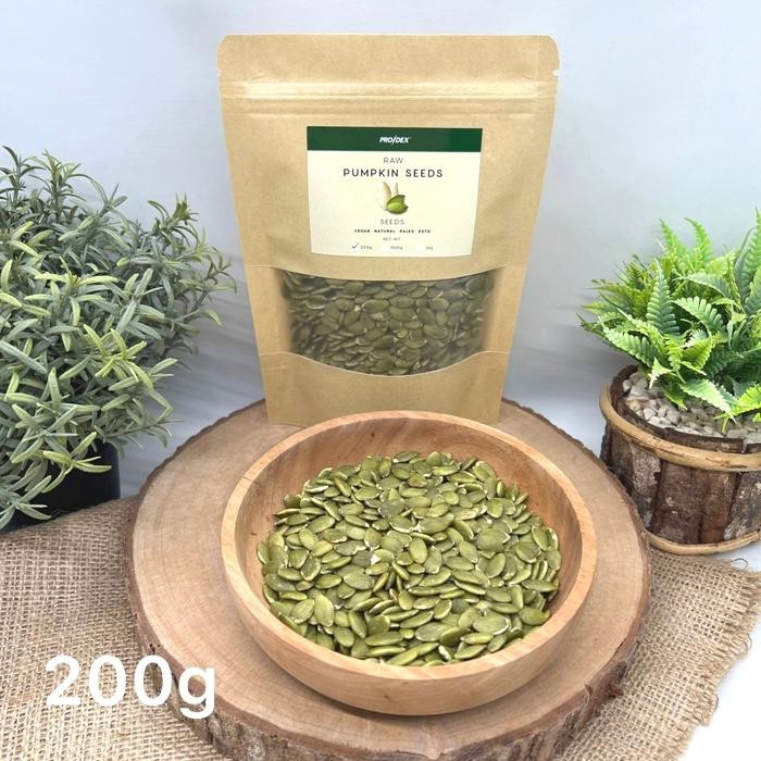 

ASLI Raw Pumpkin Seeds / Biji Labu Mentah 200g - Cemilan, Snack, Healthy READY STOCK
