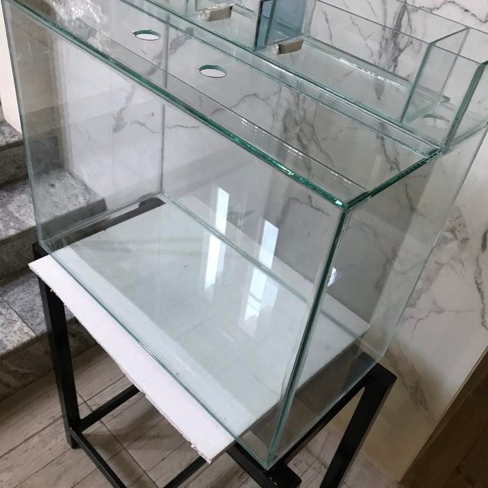 AQUARIUM 100X40X40 + TOP FILTER + TUTUP