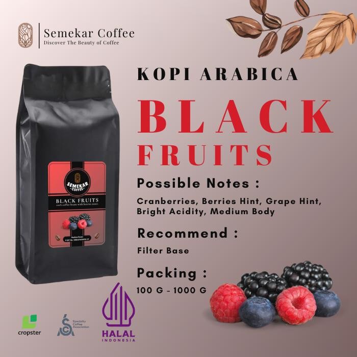

Semekar Coffee - Black Fruits Kopi Fermentation Natural Roasted Beans