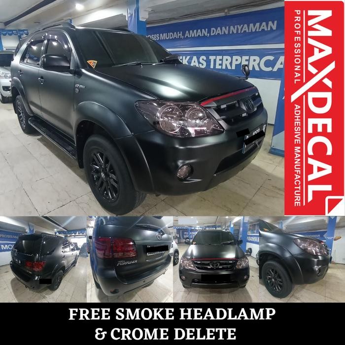 Wrapping Sticker Mobil Full Body Black Satin Matt Maxdecal Premium