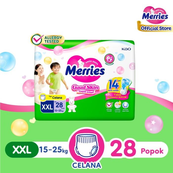 MERRIES PANTS XXL28 GOOD SKIN POPOK CELANA MERRIES UKURAN XXL ISI 28PC