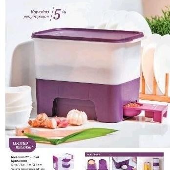 Rice smart 5kg and 10 kg l 1 PC with box 10 kg l tupperware l tempat beras