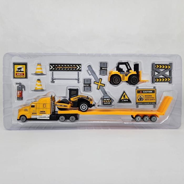 Diecast Alloy Model Engineering Construction Play Set Mainan Anak Kado Truk