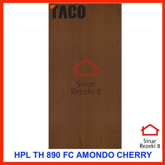Hpl Taco Th 890 Fc / Amondo Cherry / Woodgrain Urat Serat Kayu Coklat